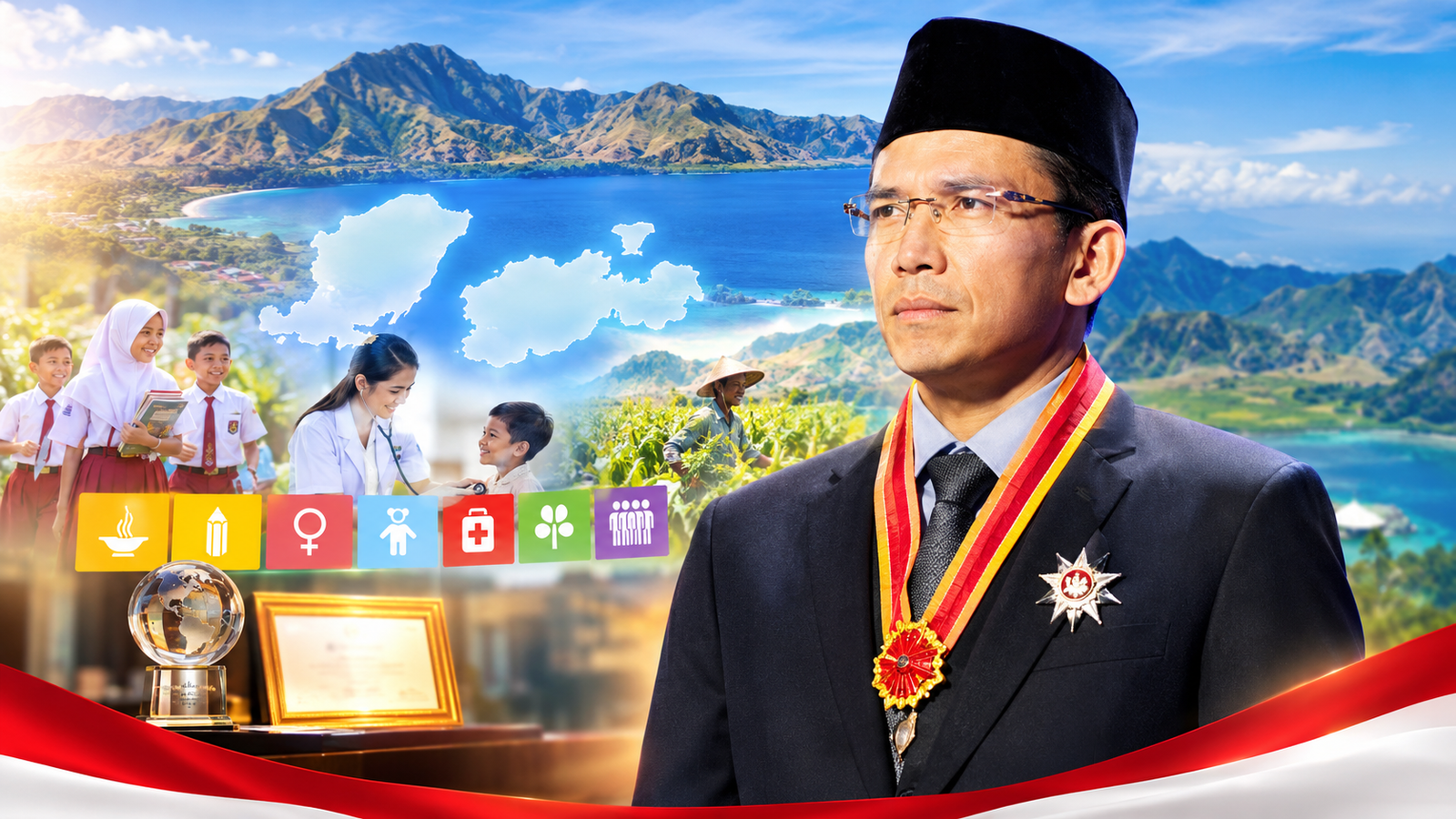 TGB Bawa NTB Jadi Provinsi Pertama Capai MDGs